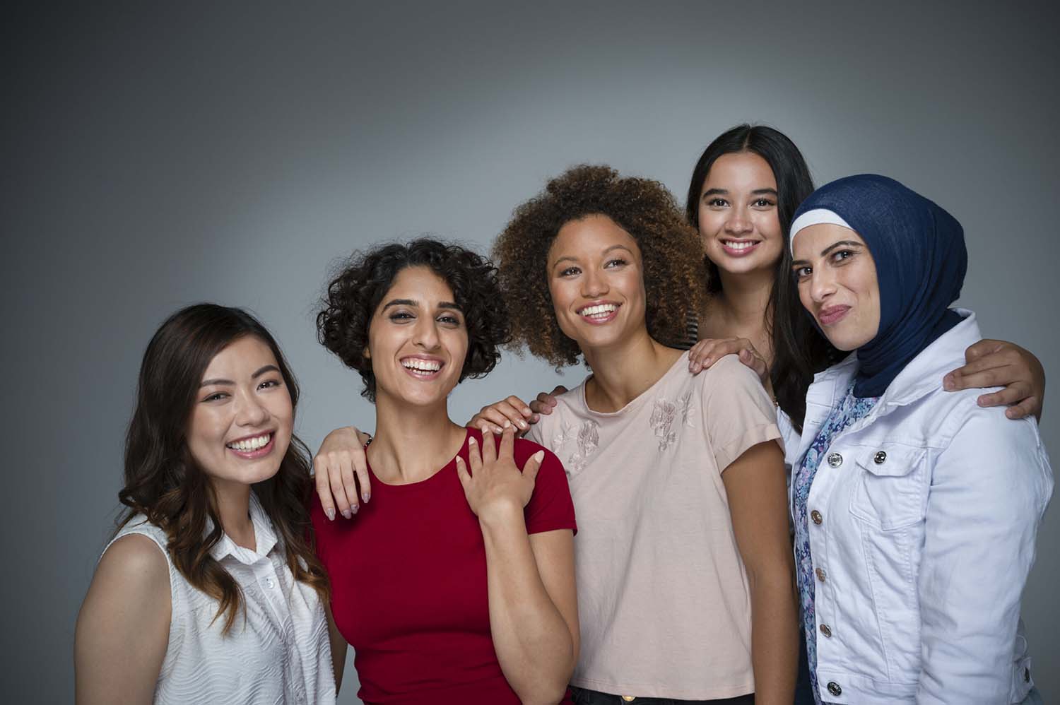 A group of ethnically diverse women.